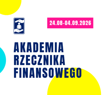 obrazek dekoracyjny z napisem Akademia Rzecznika Finansowego
