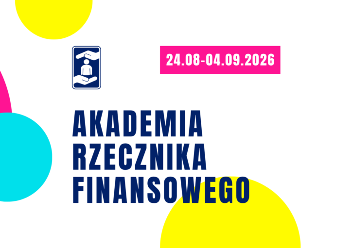 obrazek dekoracyjny z napisem Akademia Rzecznika Finansowego