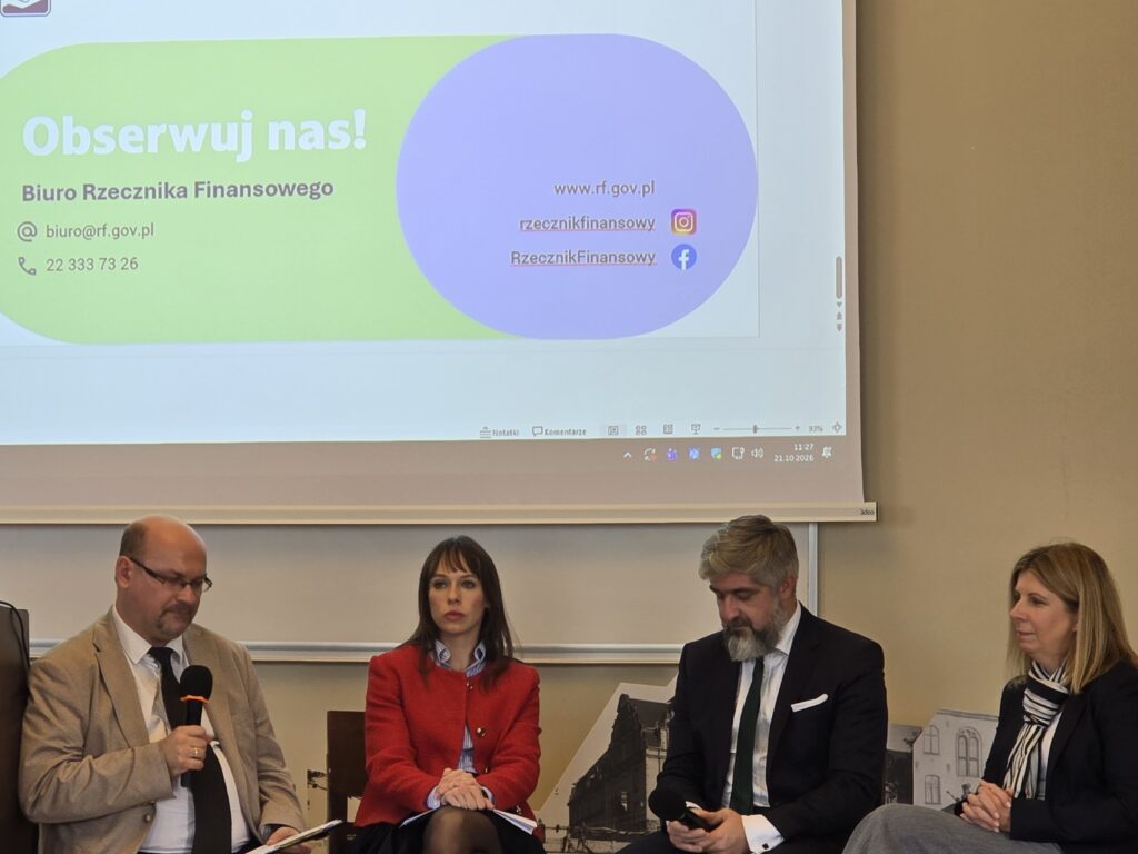Panel dyskusyjny ekonomiczno-finansowy z udziałem Katarzyny Kamińskiej, z biura Rzecznika Finansowego